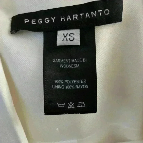 PEGGY HARTANTO WHITE AND ROYAL BLUE WOMEN'SBLAZER SIZE XS #175 - Picture 8 of 9